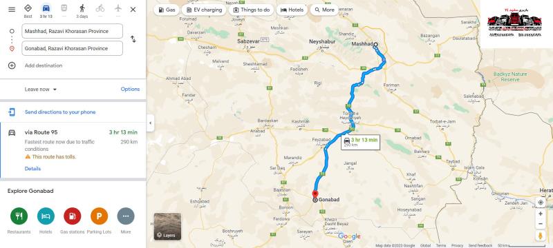 باربری مشهد به گناباد توسط خاور مسقف | حمل بار و اثاثیه با بیمه